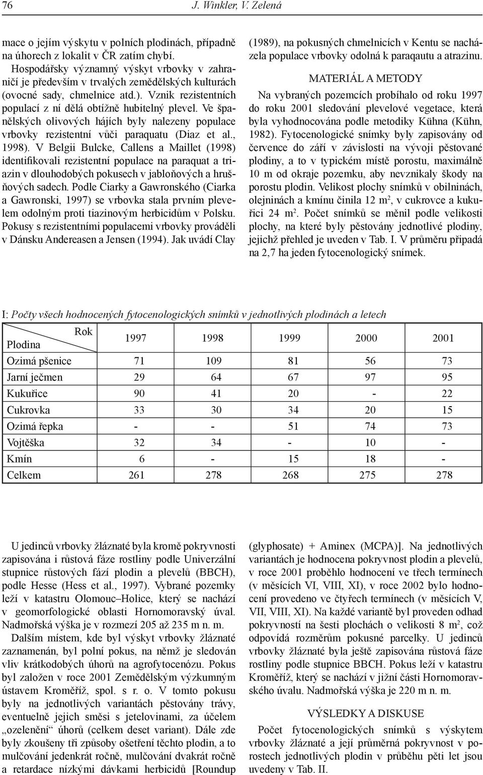 Ve španělských olivových hájích byly nalezeny populace vrbovky rezistentní vůči paraquatu (Diaz et al., 1998).