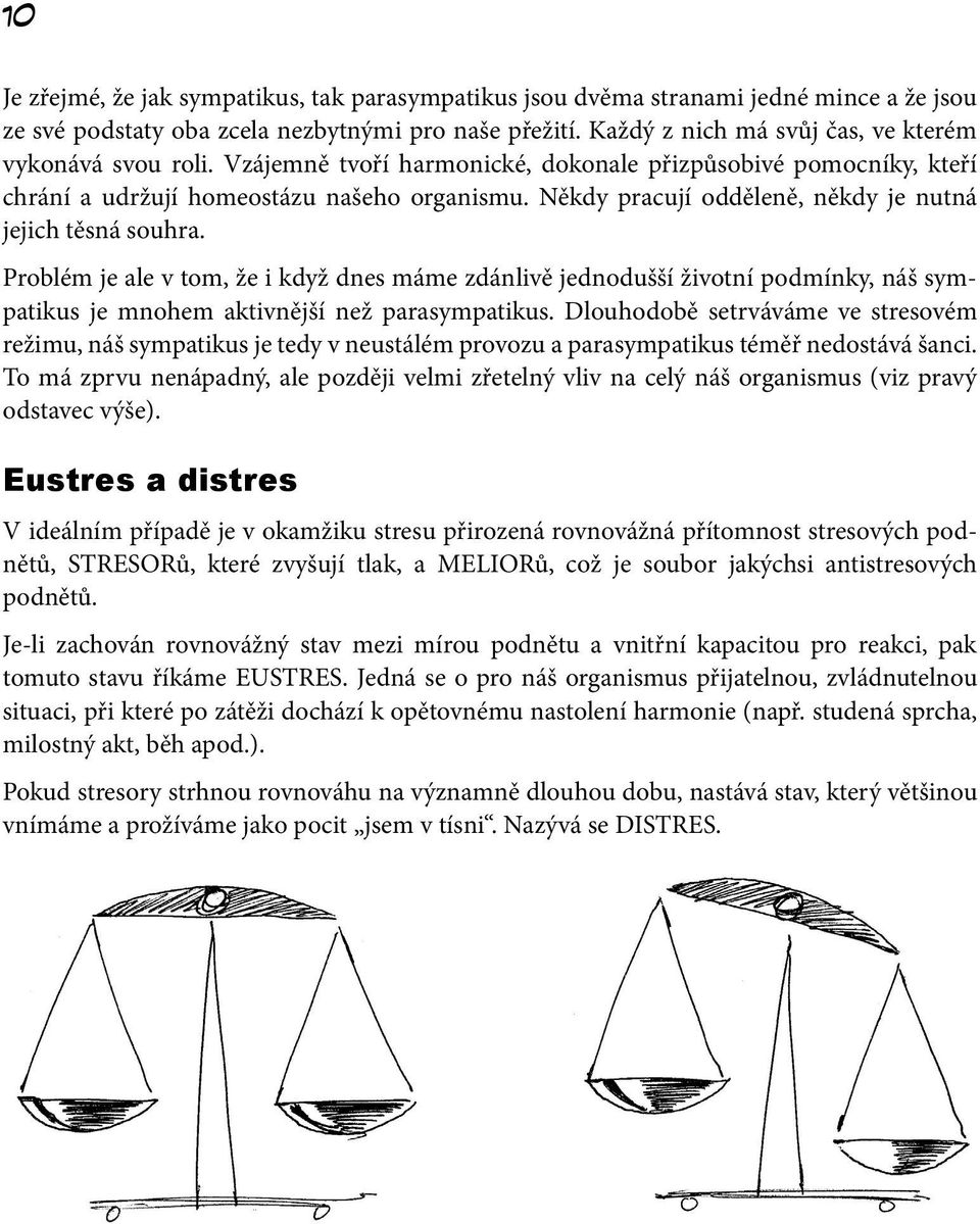 Někdy pracují odděleně, někdy je nutná jejich těsná souhra. Problém je ale v tom, že i když dnes máme zdánlivě jednodušší životní podmínky, náš sympatikus je mnohem aktivnější než parasympatikus.