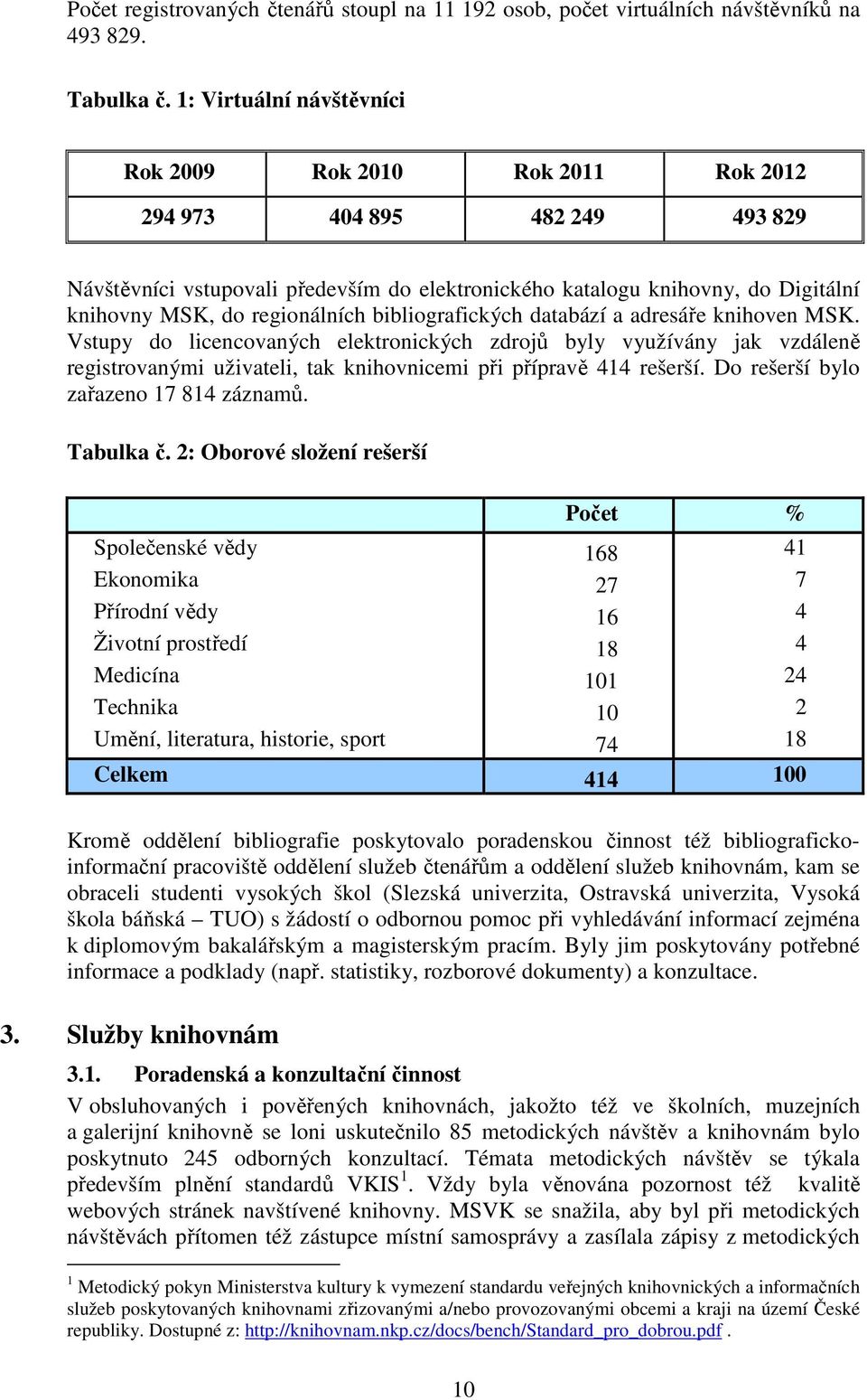 regionálních bibliografických databází a adresáře knihoven MSK.