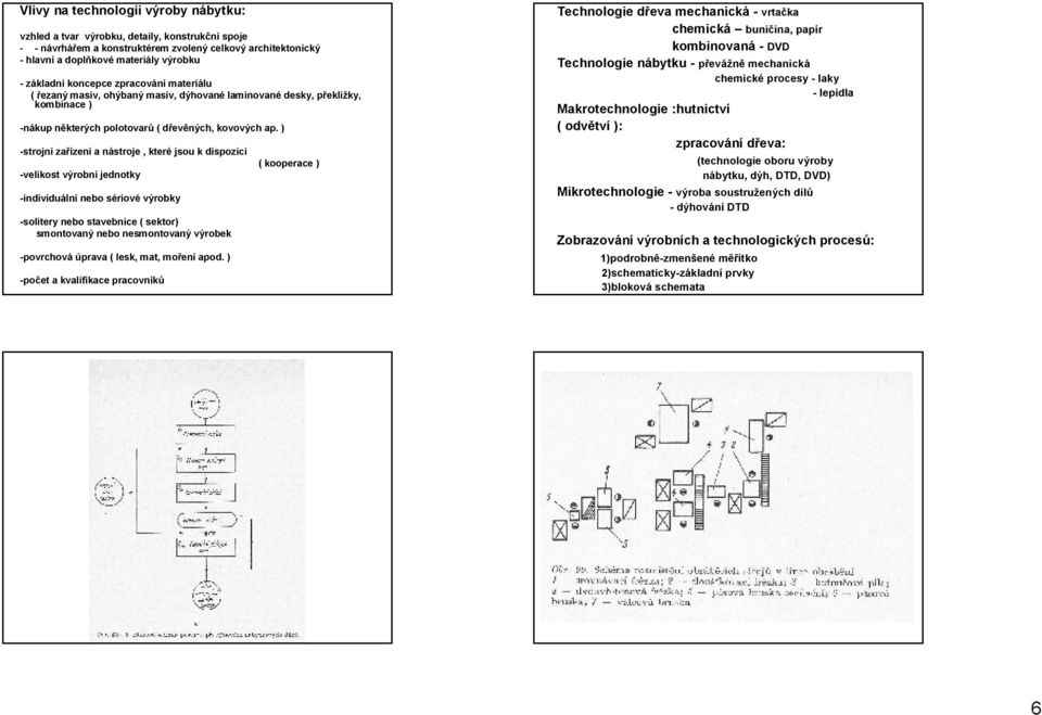 ) -strojnízařízení a nástroje, které jsou k dispozici -velikost výrobní jednotky -individuální nebo sériové výrobky -solitery nebo stavebnice ( sektor) smontovaný nebo nesmontovaný výrobek