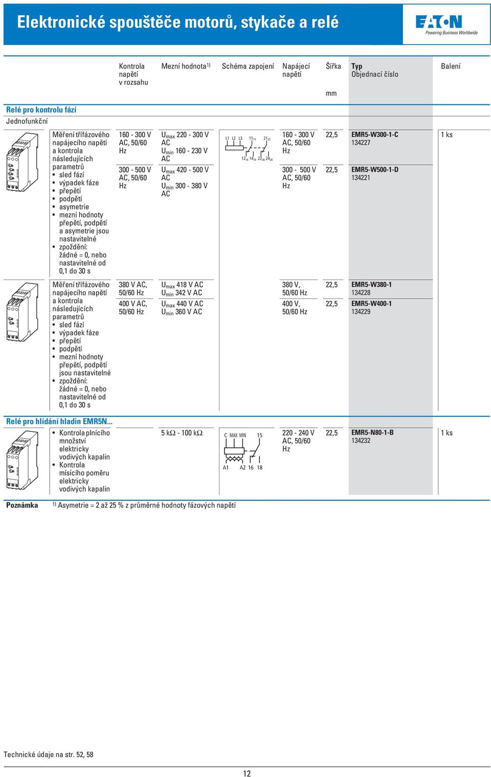 30 s 160-300 V AC, 50/60 Hz 300-500 V AC, 50/60 Hz U max 220-300 V AC U min 160-230 V AC U max 420-500 V AC U min 300-380 V AC L1 L2 L3 11 15 21 25 1216 1418 2226 2428 160-300 V AC, 50/60 Hz 300-500