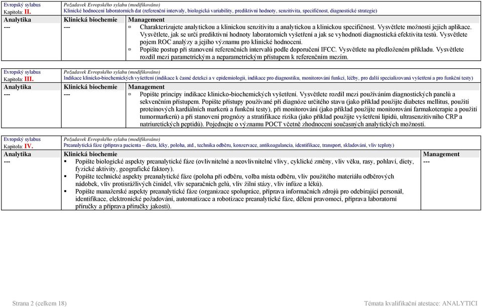 senzitivitu a analytickou a klinickou specifičnost. Vysvětlete možnosti jejich aplikace.