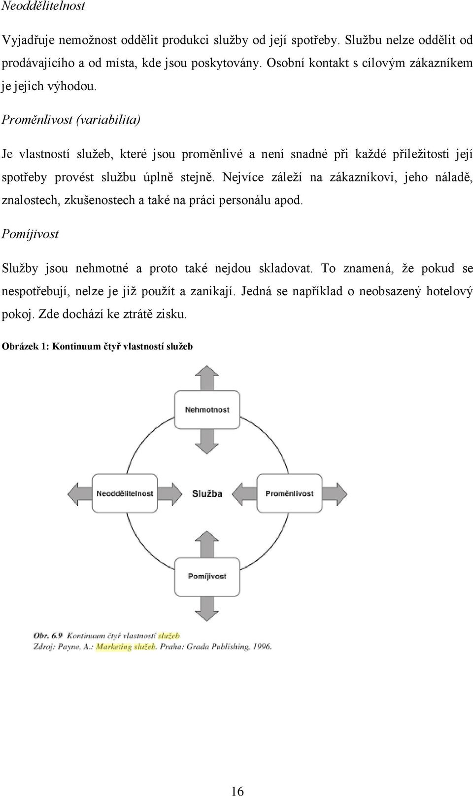 Proměnlivost (variabilita) Je vlastností služeb, které jsou proměnlivé a není snadné při každé příležitosti její spotřeby provést službu úplně stejně.