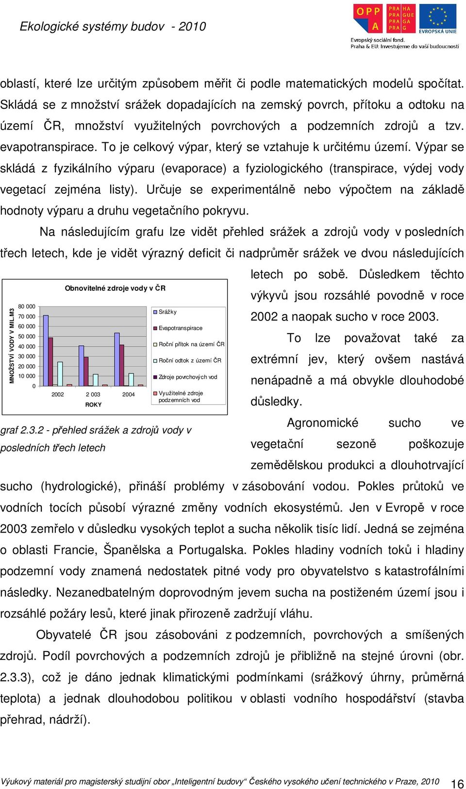 To je celkový výpar, který se vztahuje k určitému území. Výpar se skládá z fyzikálního výparu (evaporace) a fyziologického (transpirace, výdej vody vegetací zejména listy).