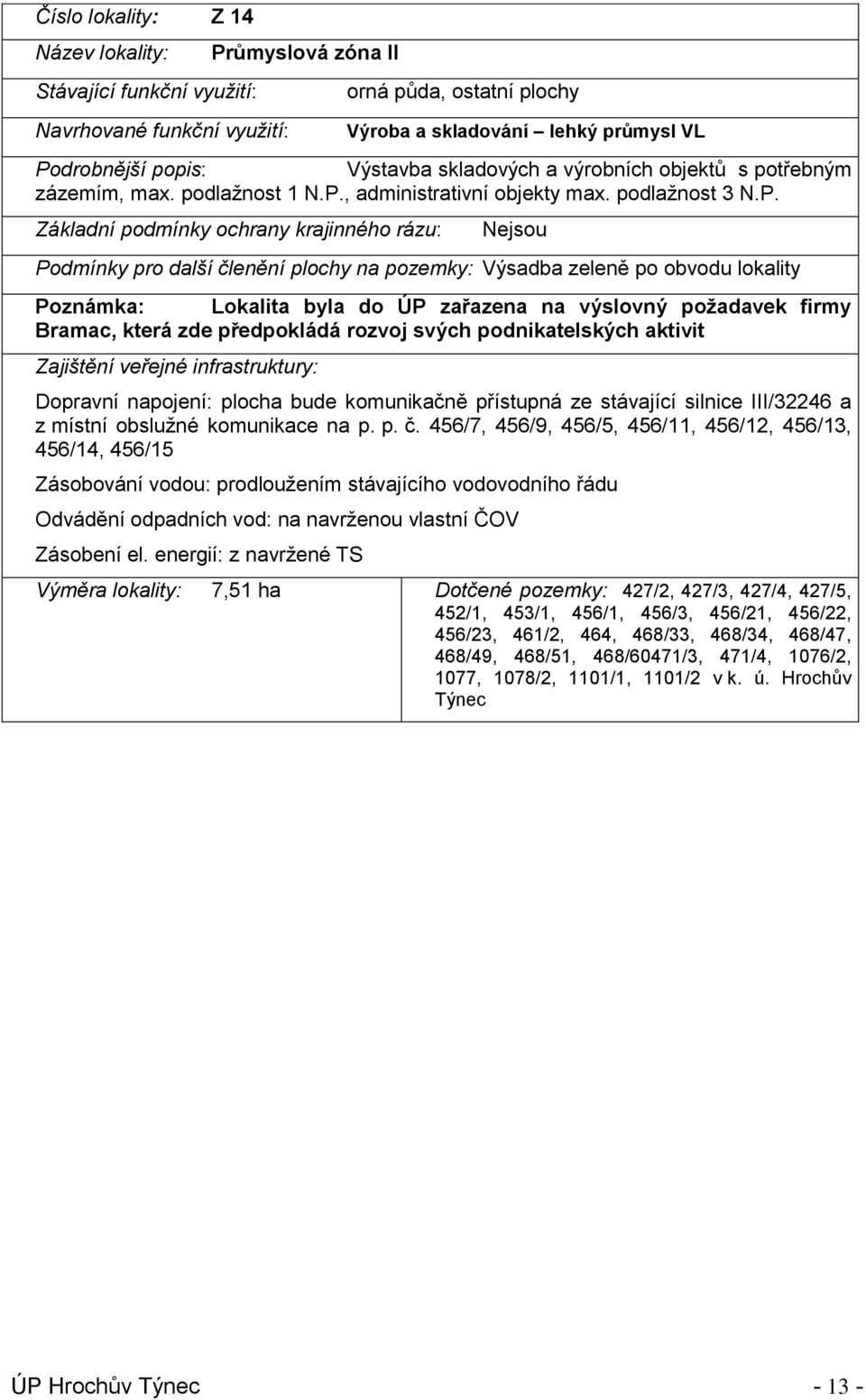 , administrativní objekty max. podlažnost 3 N.P.