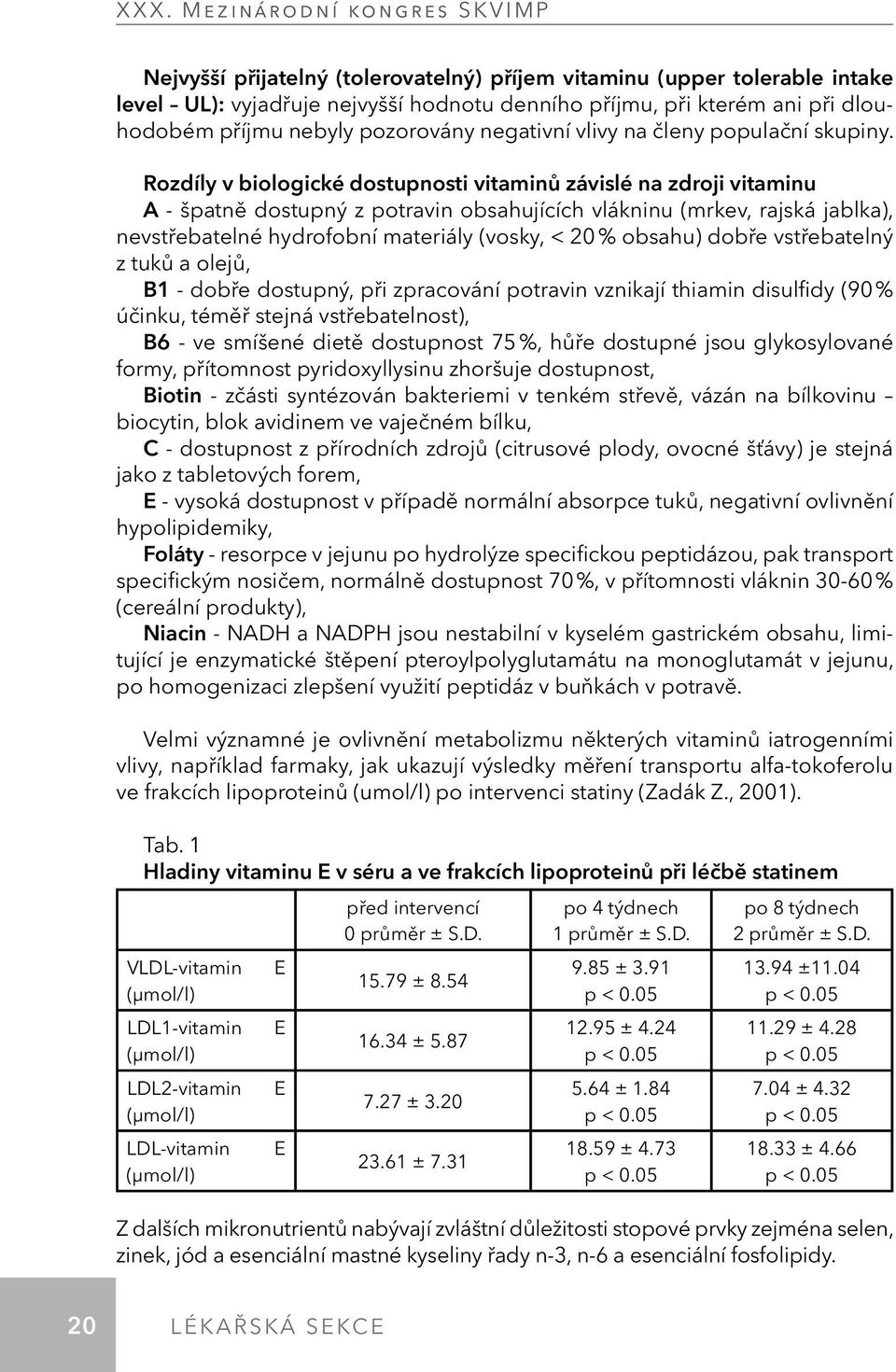 Rozdíly v biologické dostupnosti vitaminů závislé na zdroji vitaminu A - špatně dostupný z potravin obsahujících vlákninu (mrkev, rajská jablka), nevstřebatelné hydrofobní materiály (vosky, < 20 %