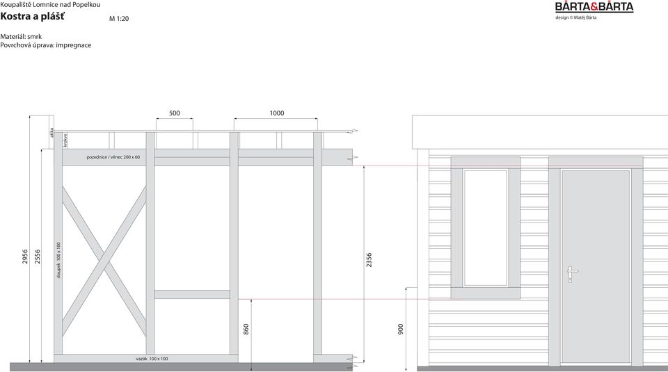 pozednice / věnec 200 x 60 860