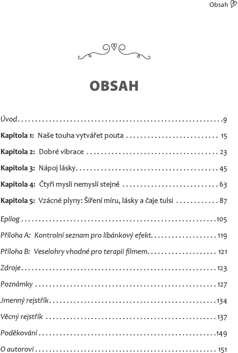 .......................... 63 Kapitola 5: Vzácné plyny: Ší ení míru, lásky a aje tulsi............ 87 pilog........................................................105 P íloha A: ontrolní seznam pro líbánkový efekt.