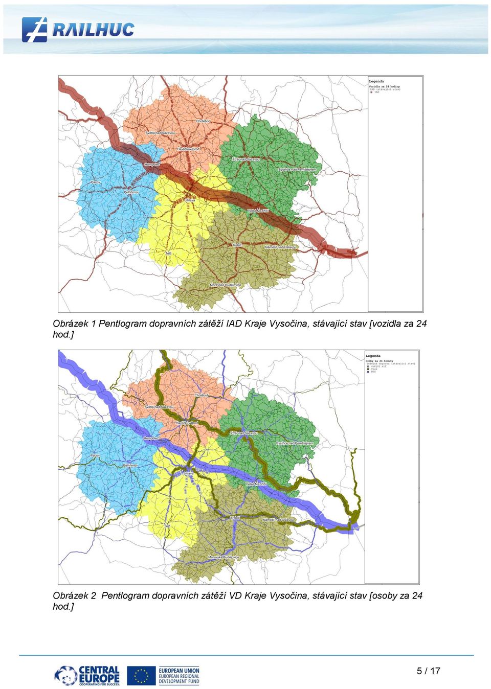 ] Obrázek 2 Pentlogram dopravních zátěží VD