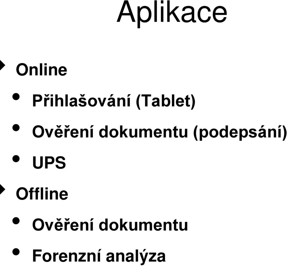 (podepsání) UPS Offline