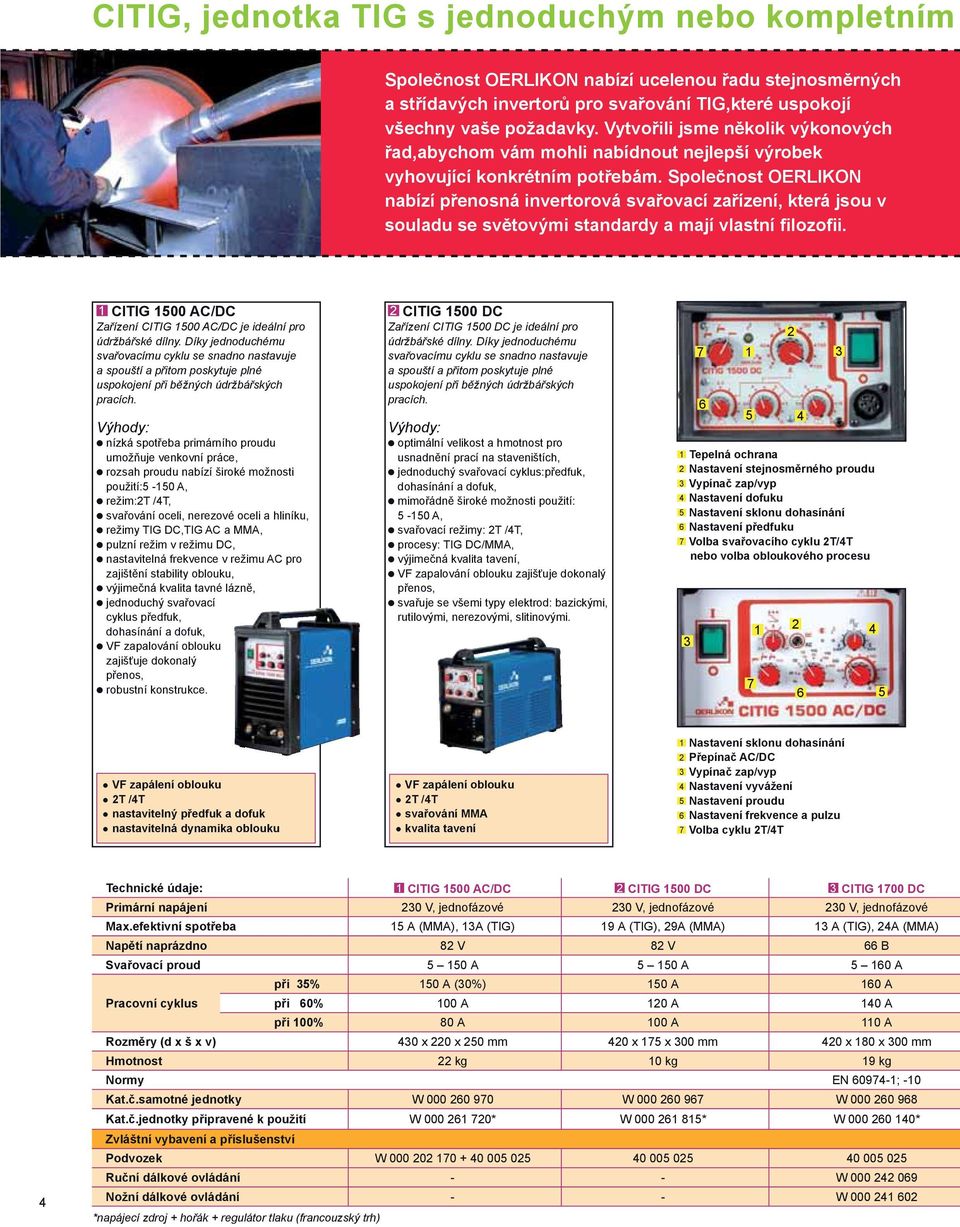 Společnost OERLIKON nabízí přenosná invertorová svařovací zařízení, která jsou v souladu se světovými standardy a mají vlastní filozofii.