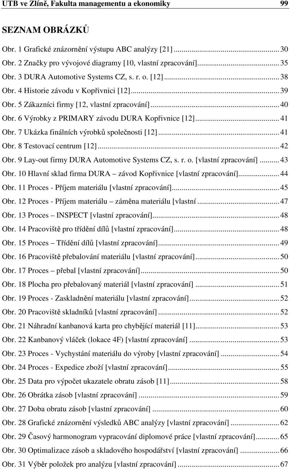 6 Výrobky z PRIMARY závodu DURA Kopřivnice [12]... 41 Obr. 7 Ukázka finálních výrobků společnosti [12]... 41 Obr. 8 Testovací centrum [12]... 42 Obr. 9 Lay-out firmy DURA Automotive Systems CZ, s. r.