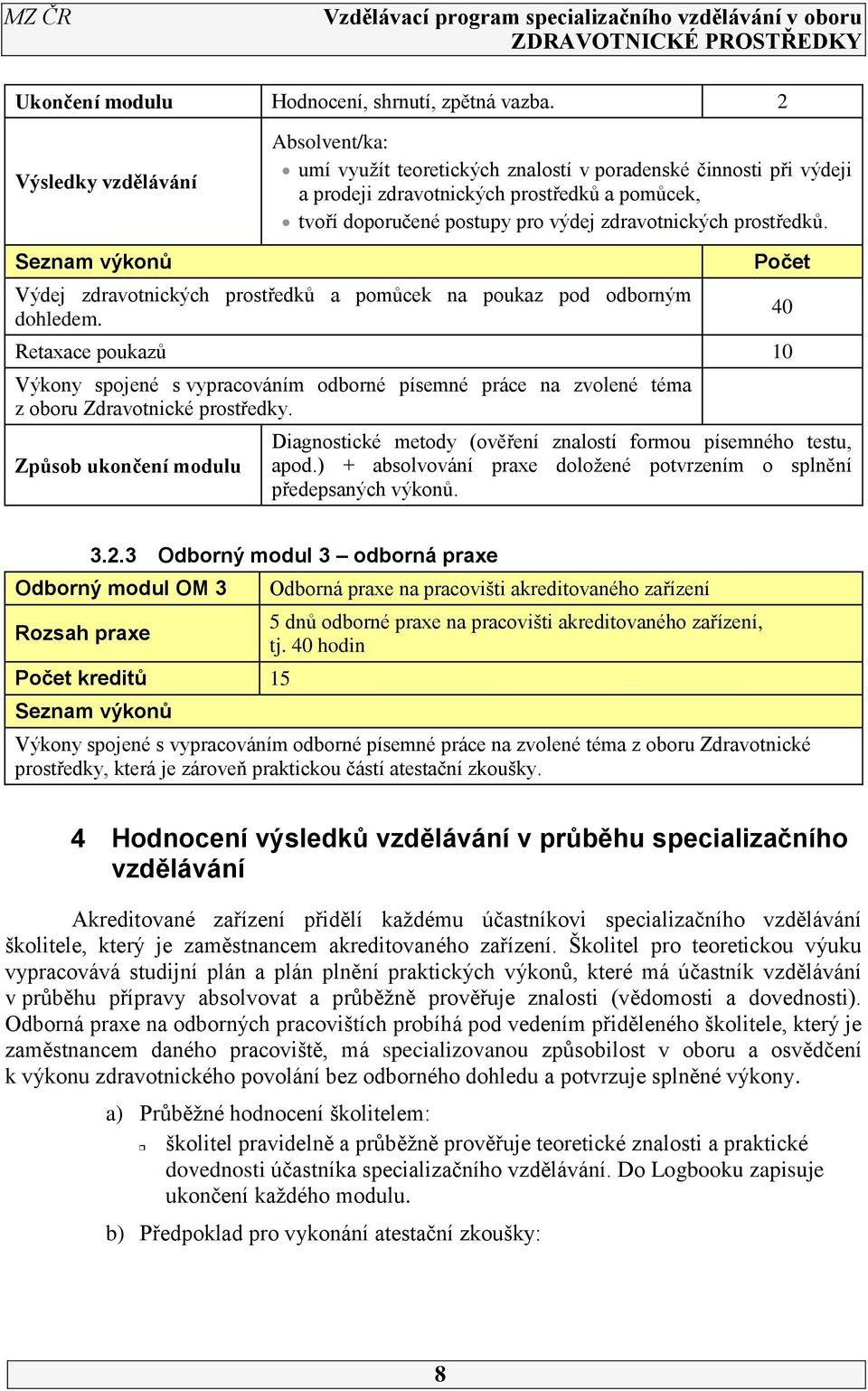 prostředků. Seznam výkonů Výdej zdravotnických prostředků a pomůcek na poukaz pod odborným dohledem.