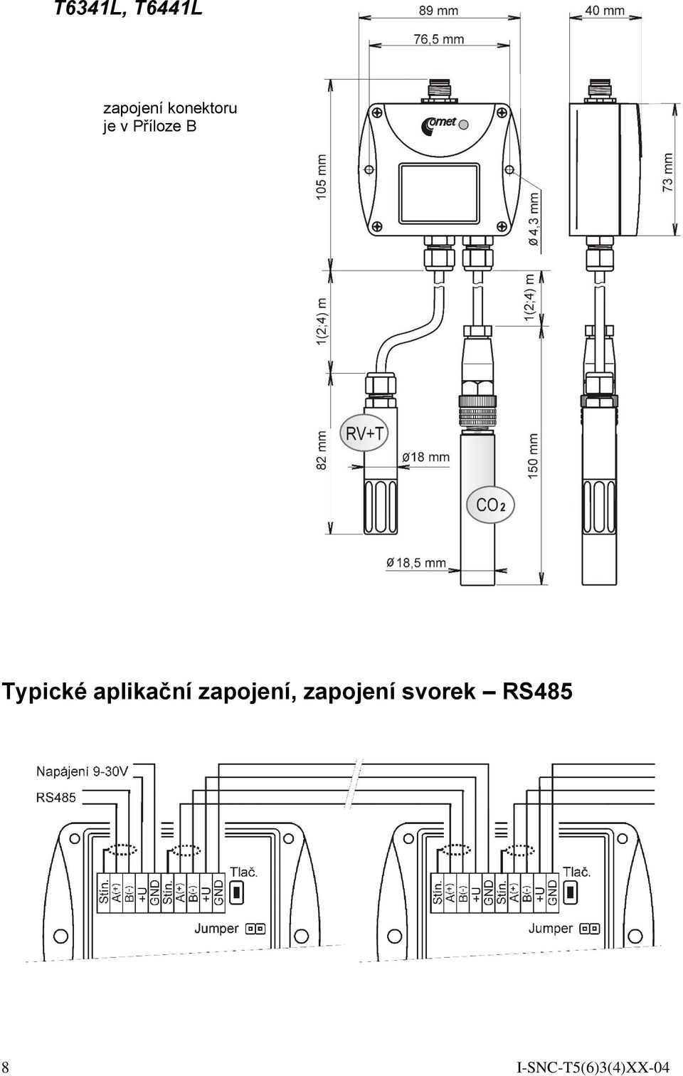 Typické aplikační zapojení,