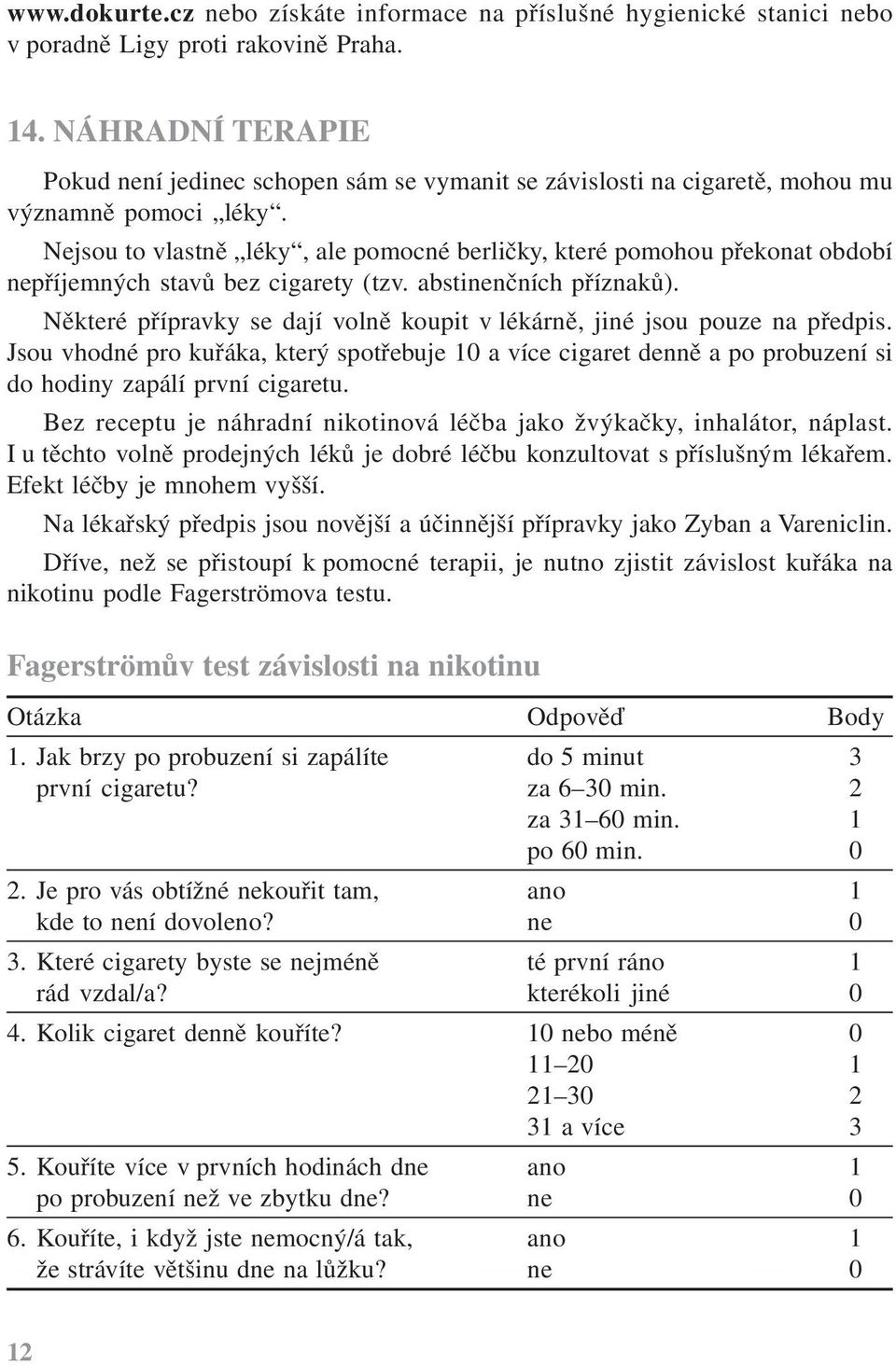 Nejsou to vlastně léky, ale pomocné berličky, které pomohou překonat období nepříjemných stavů bez cigarety (tzv. abstinenčních příznaků).