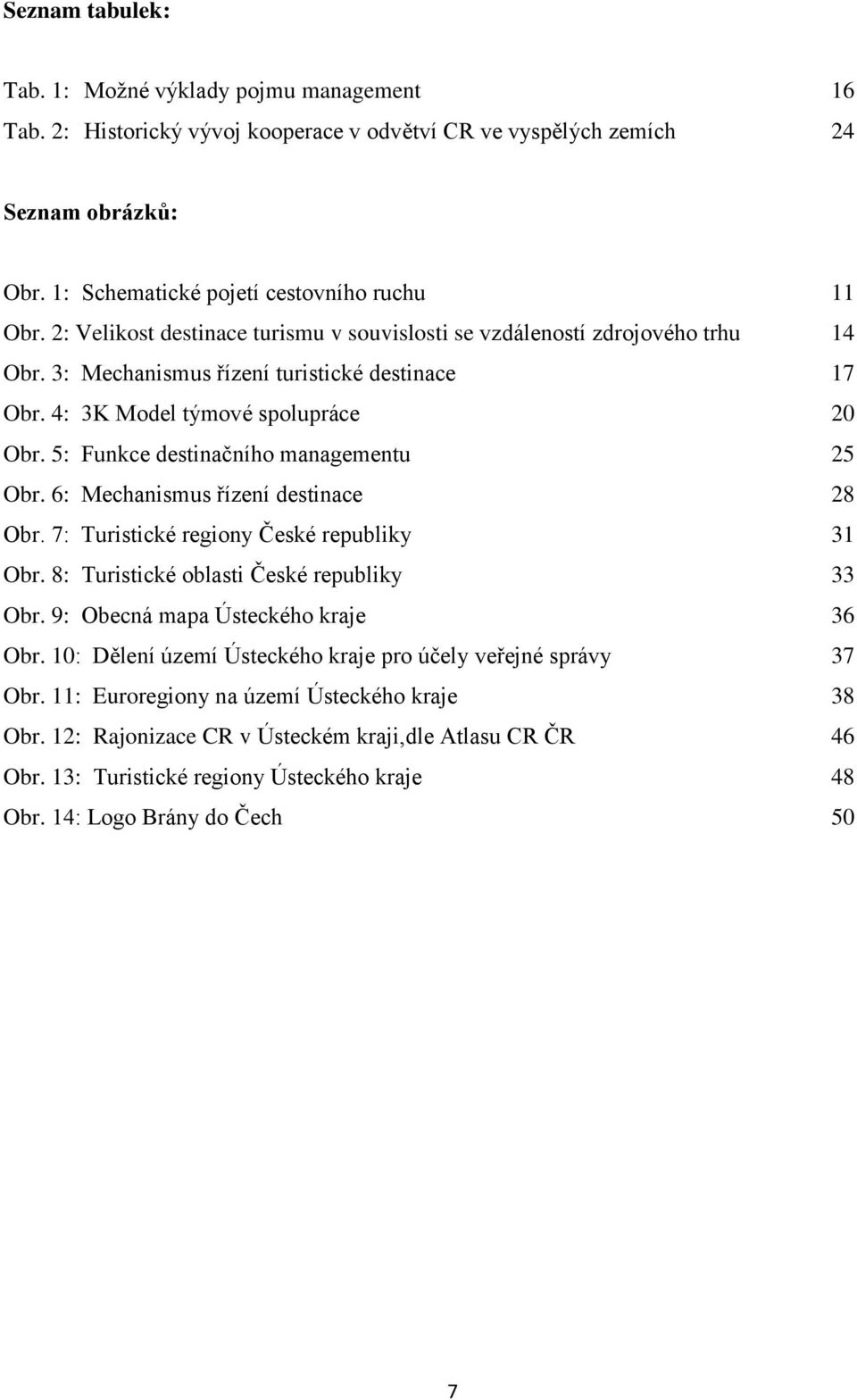 5: Funkce destinačního managementu 25 Obr. 6: Mechanismus řízení destinace 28 Obr. 7: Turistické regiony České republiky 31 Obr. 8: Turistické oblasti České republiky 33 Obr.