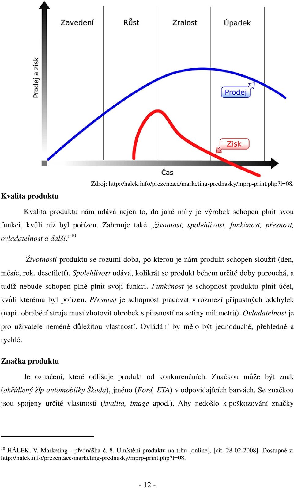 10 Životností produktu se rozumí doba, po kterou je nám produkt schopen sloužit (den, měsíc, rok, desetiletí).