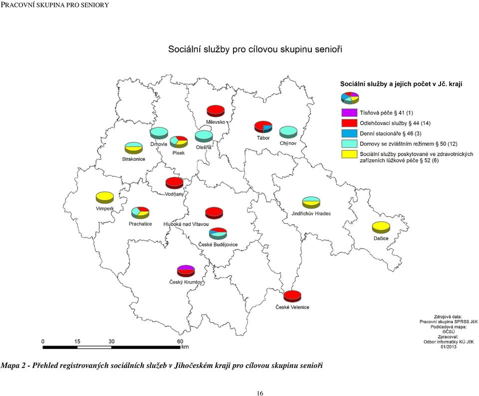 sociálních služeb v Jihočeském