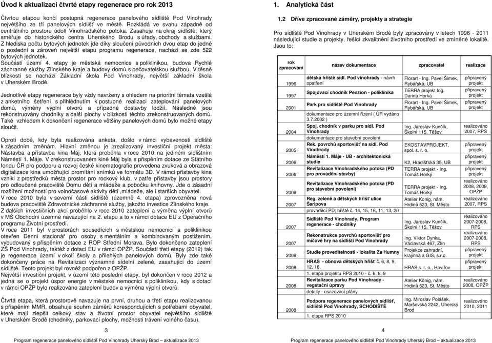 Z hlediska počtu bytových jednotek jde díky sloučení původních dvou etap do jedné o poslední a zároveň největší etapu programu regenerace, nachází se zde 522 bytových jednotek. Součástí území 4.