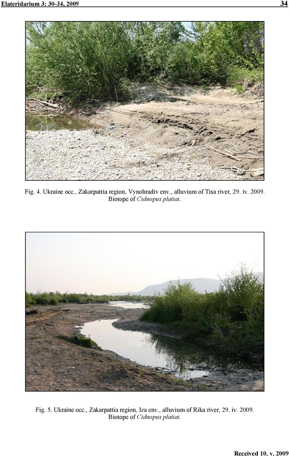 2009. Biotope of Cidnopus platiai. Fig. 5. Ukraine occ.