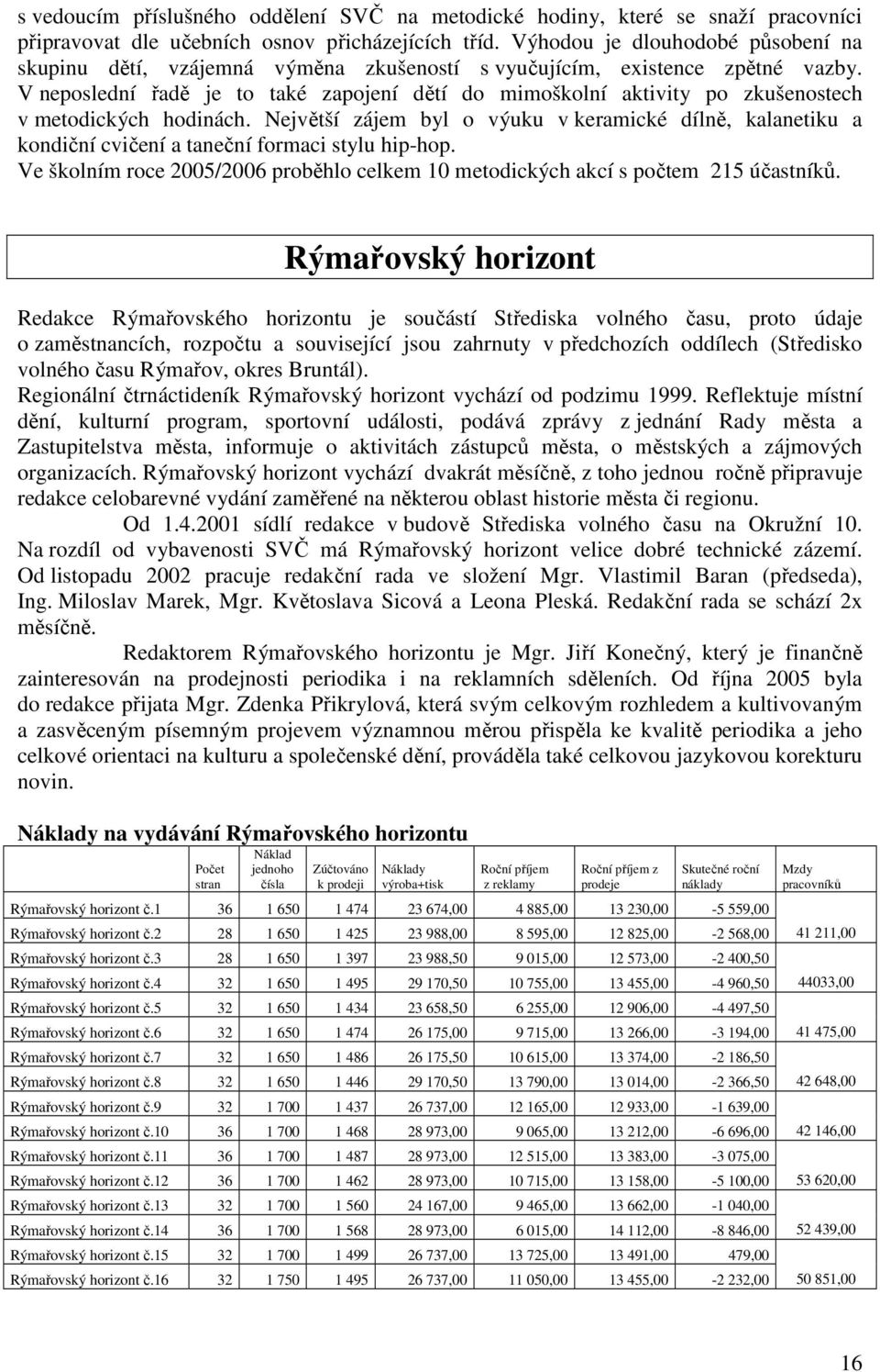 V neposlední řadě je to také zapojení dětí do mimoškolní aktivity po zkušenostech v metodických hodinách.