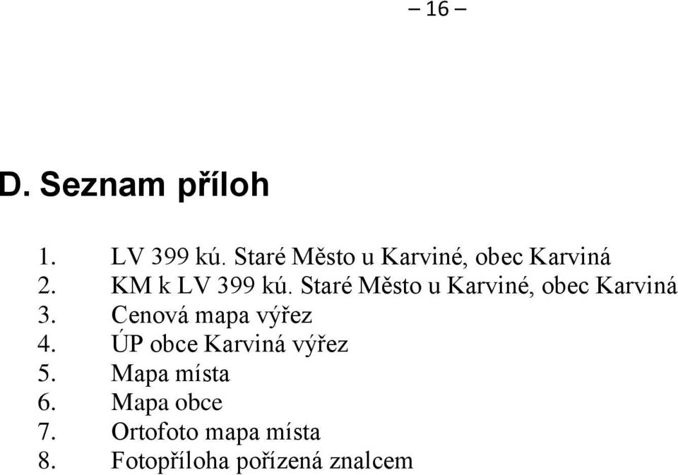 Staré Město u Karviné, obec Karviná 3. Cenová mapa výřez 4.