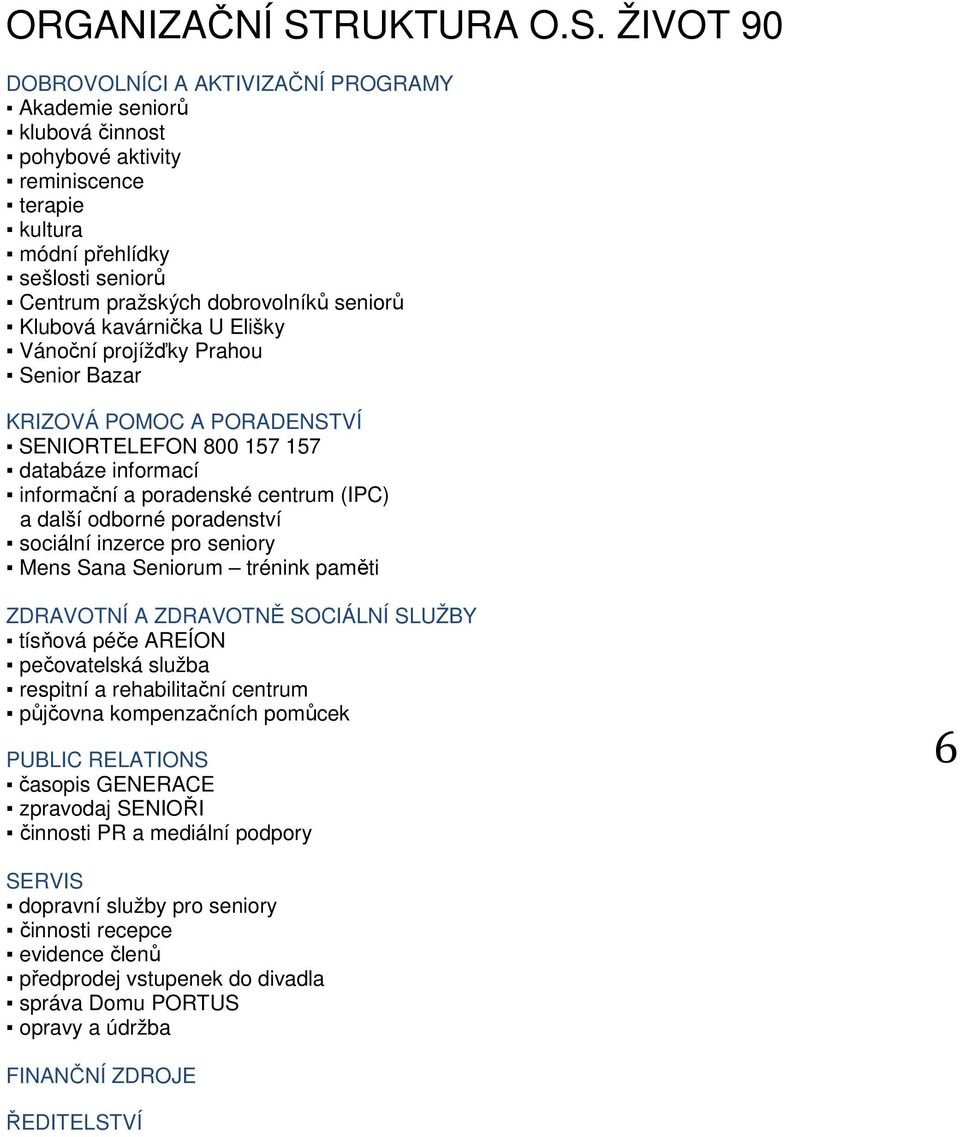 ŽIVOT 90 DOBROVOLNÍCI A AKTIVIZAČNÍ PROGRAMY Akademie seniorů klubová činnost pohybové aktivity reminiscence terapie kultura módní přehlídky sešlosti seniorů Centrum pražských dobrovolníků seniorů