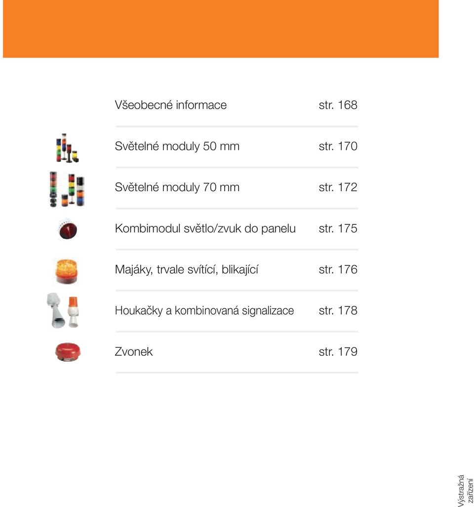 172 Kombimodul světlo/zvuk do panelu str.