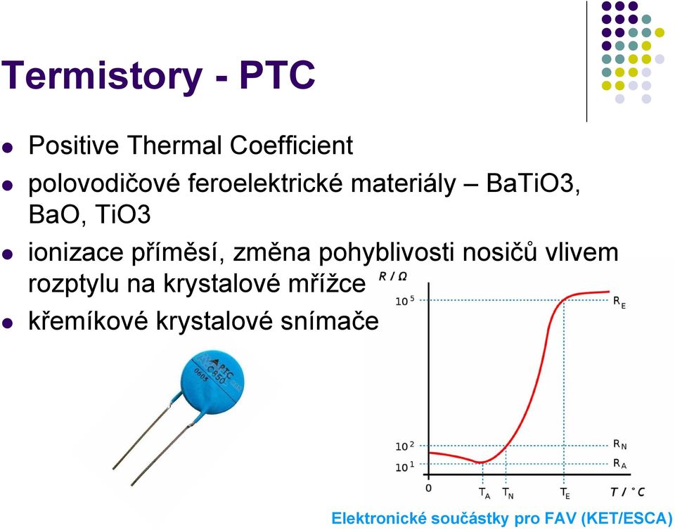 TiO3 ionizace příměsí, změna pohyblivosti nosičů