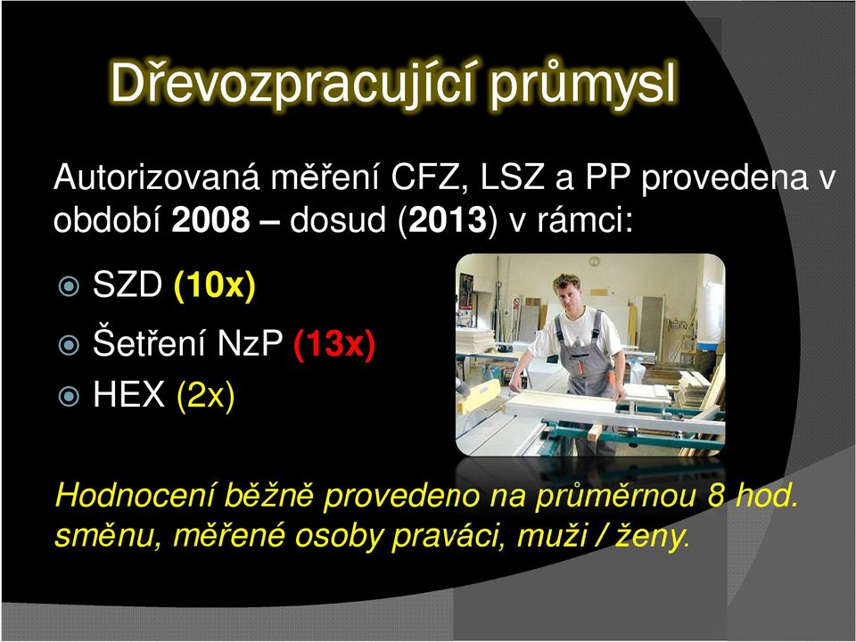 (10x) Šetření NzP (13x) HEX (2x) Hodnocení běžně