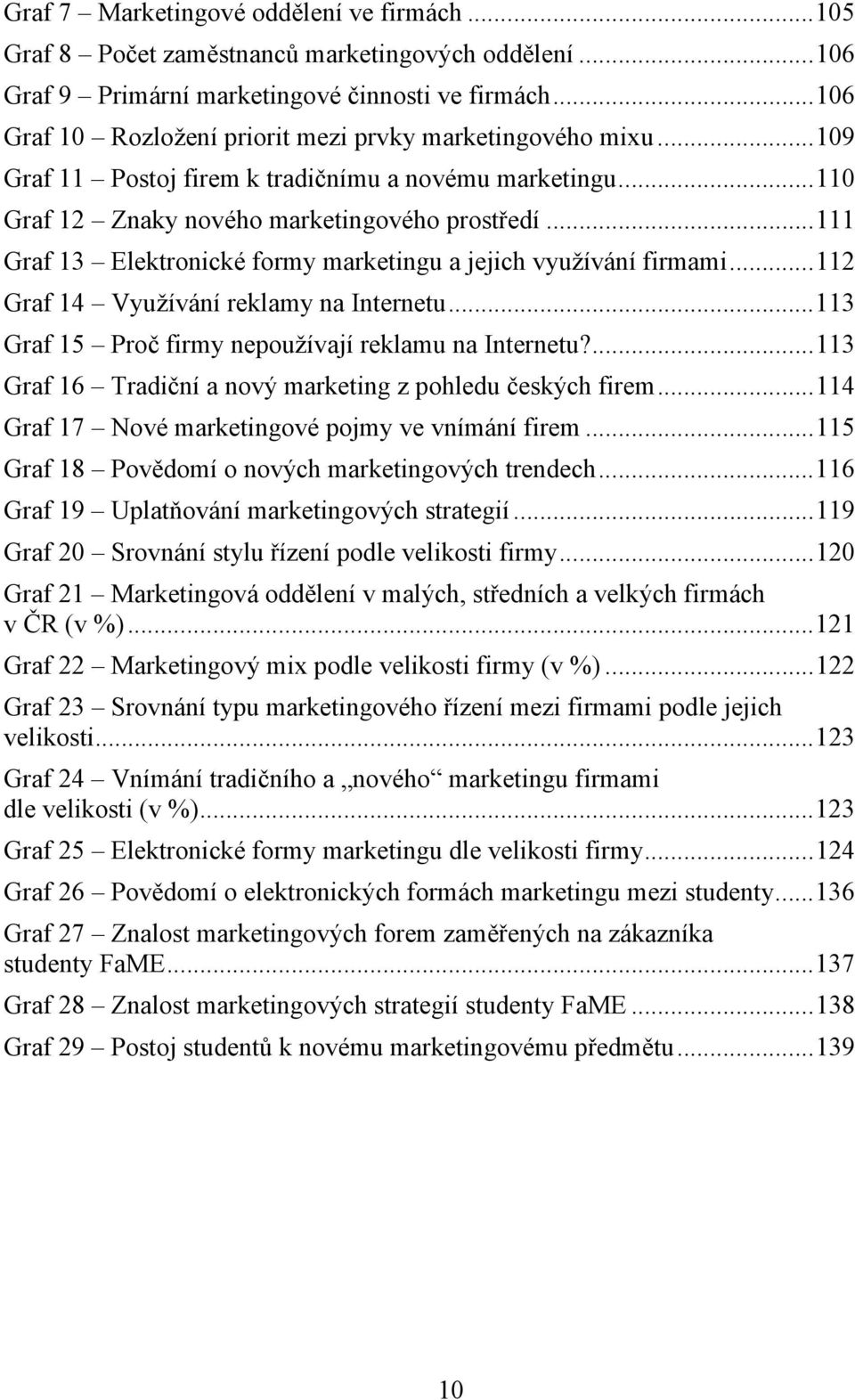 ..111 Graf 13 Elektronické formy marketingu a jejich využívání firmami...112 Graf 14 Využívání reklamy na Internetu...113 Graf 15 Proč firmy nepoužívají reklamu na Internetu?