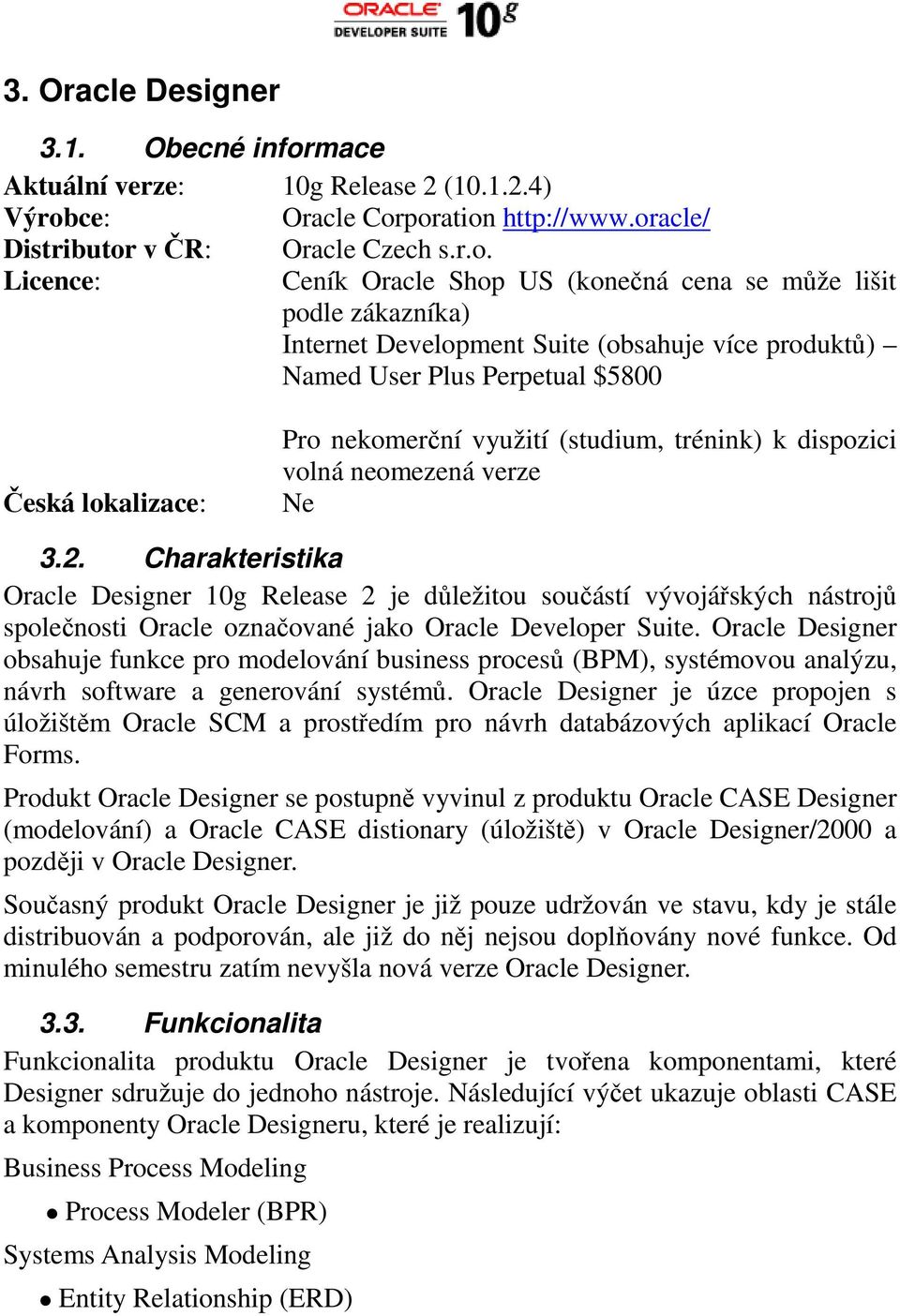 ce: Oracle Cor