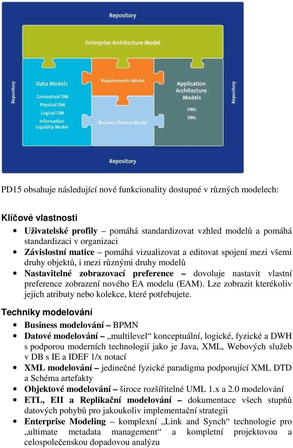 (EAM). Lze zobrazit kterékoliv jejich atributy nebo kolekce, které potřebujete.