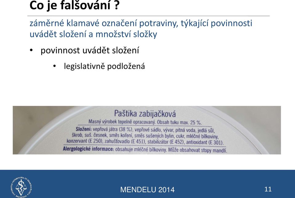 množství složky povinnost uvádět