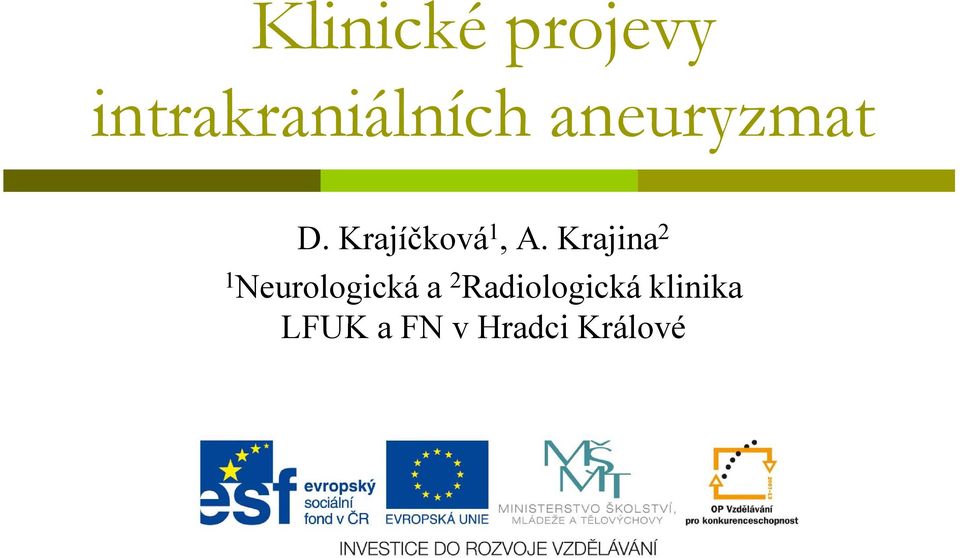 Krajina 2 1 Neurologická a 2