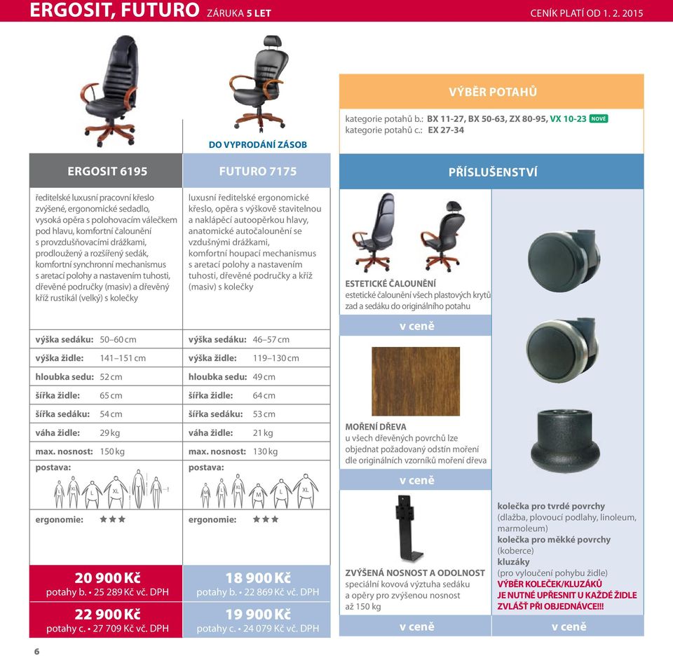 prodloužený a rozšířený sedák, komfortní synchronní mechanismus s aretací polohy a nastavením tuhosti, dřevěné područky (masiv) a dřevěný kříž rustikál (velký) s kolečky výška sedáku: 50 60 cm