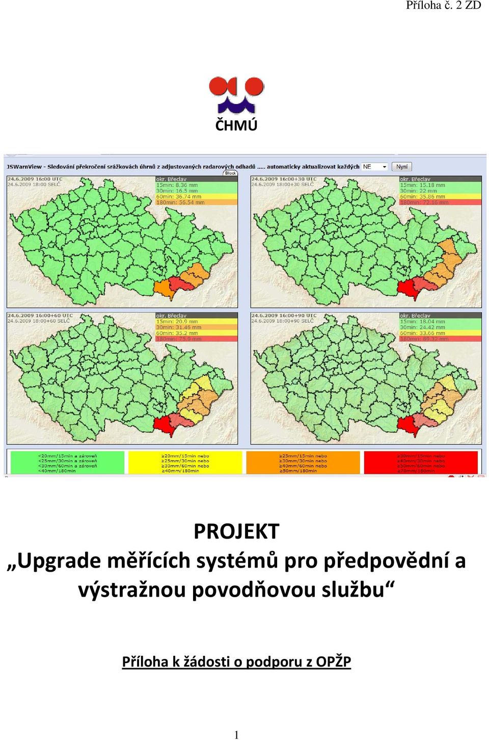 výstražnou povodňovou službu