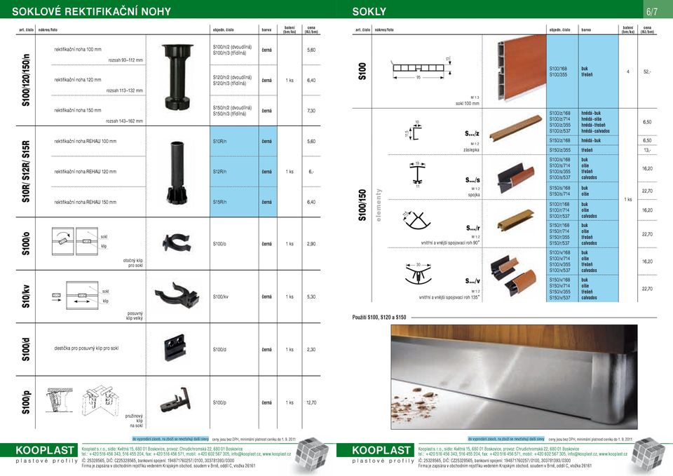 rektifi kační noha REHAU 150 mm S15R/n 6,0 5,60 S0 S0/150 11,5 11,5 95 19 11 1 M 1: sokl 0 mm S /z záslepka S /s spojka S0/168 S0/55 S0/z/168 S0/z/71 S0/z/55 S0/z/57 hnědá - hnědá - hnědá - hnědá -