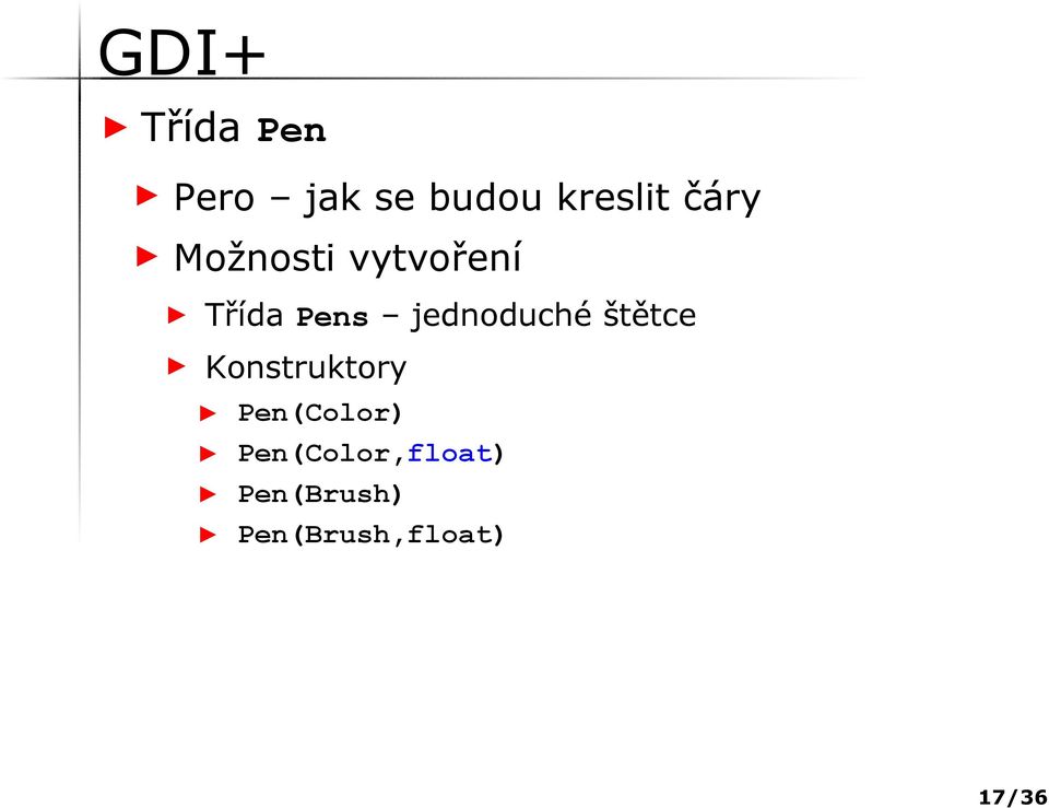 štětce Konstruktory Pen(Color)