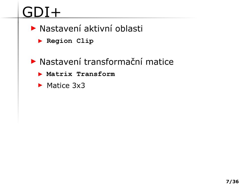 transformační matice