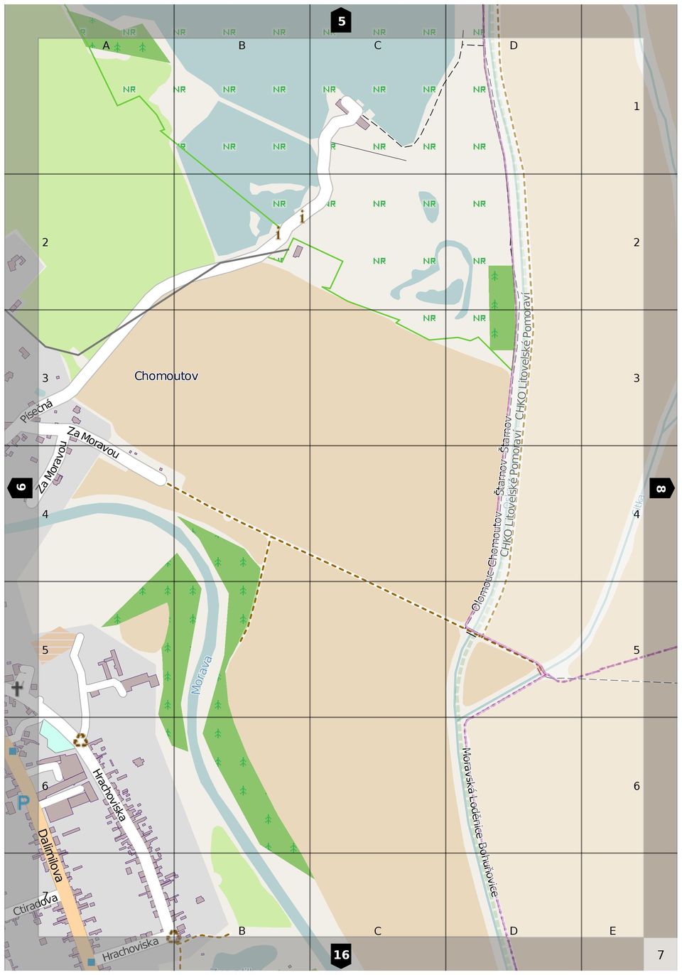 Litovelské Pomoraví Sitka 8 Morava Moravská Loděnice