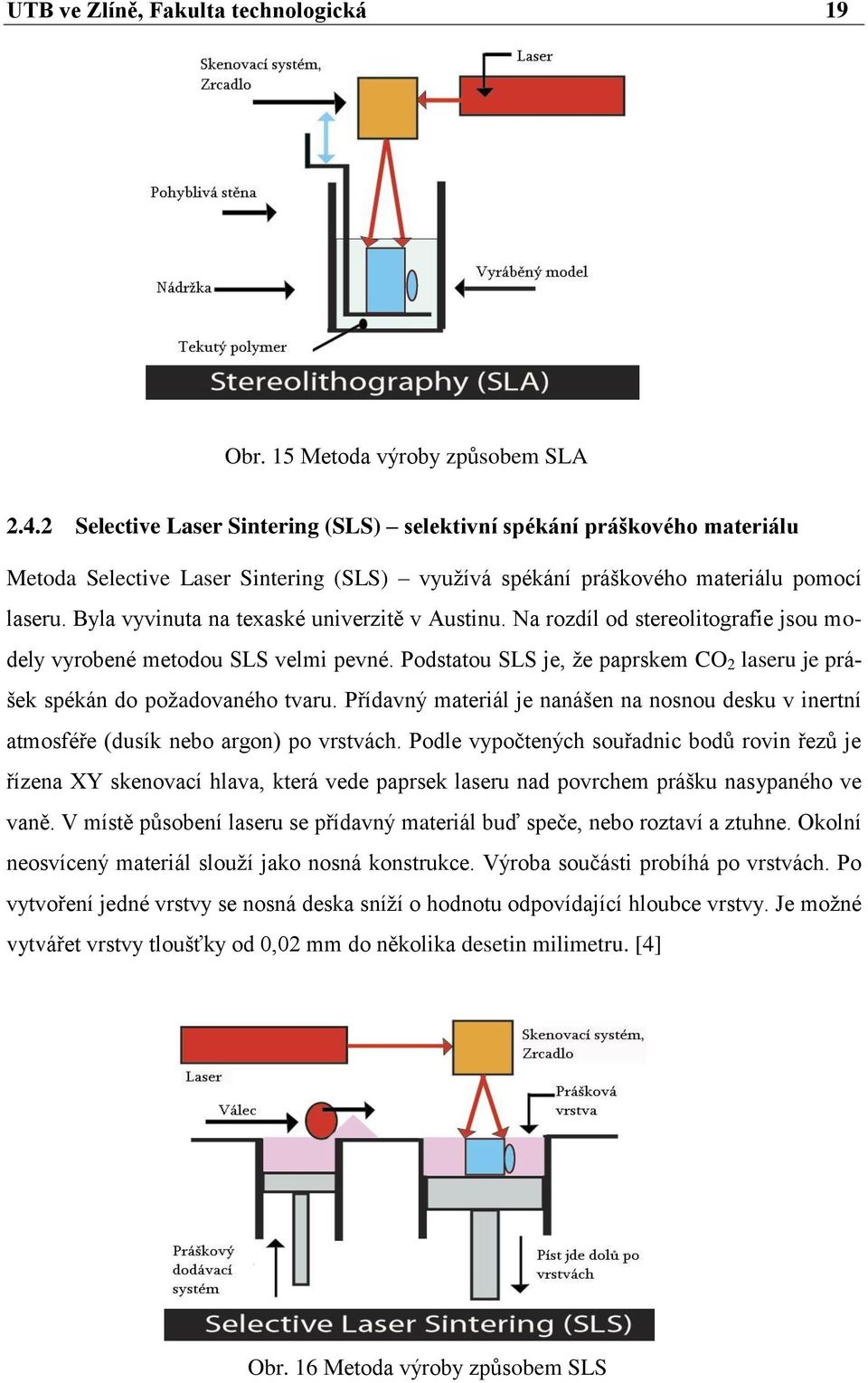 Byla vyvinuta na texaské univerzitě v Austinu. Na rozdíl od stereolitografie jsou modely vyrobené metodou SLS velmi pevné.