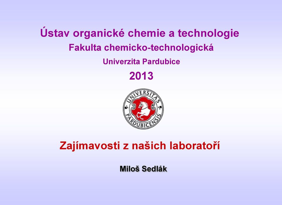 chemicko-technologická Univerzita