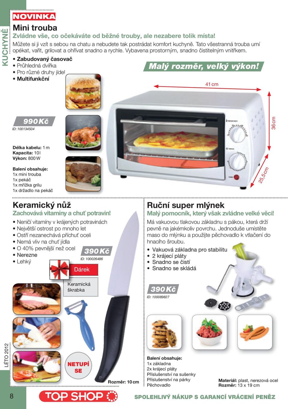 Zabudovaný časovač Průhledná dvířka Pro různé druhy jídel Multifunkční Malý rozměr, velký výkon!