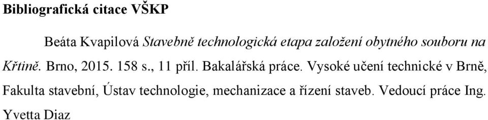 Bakalářská práce.
