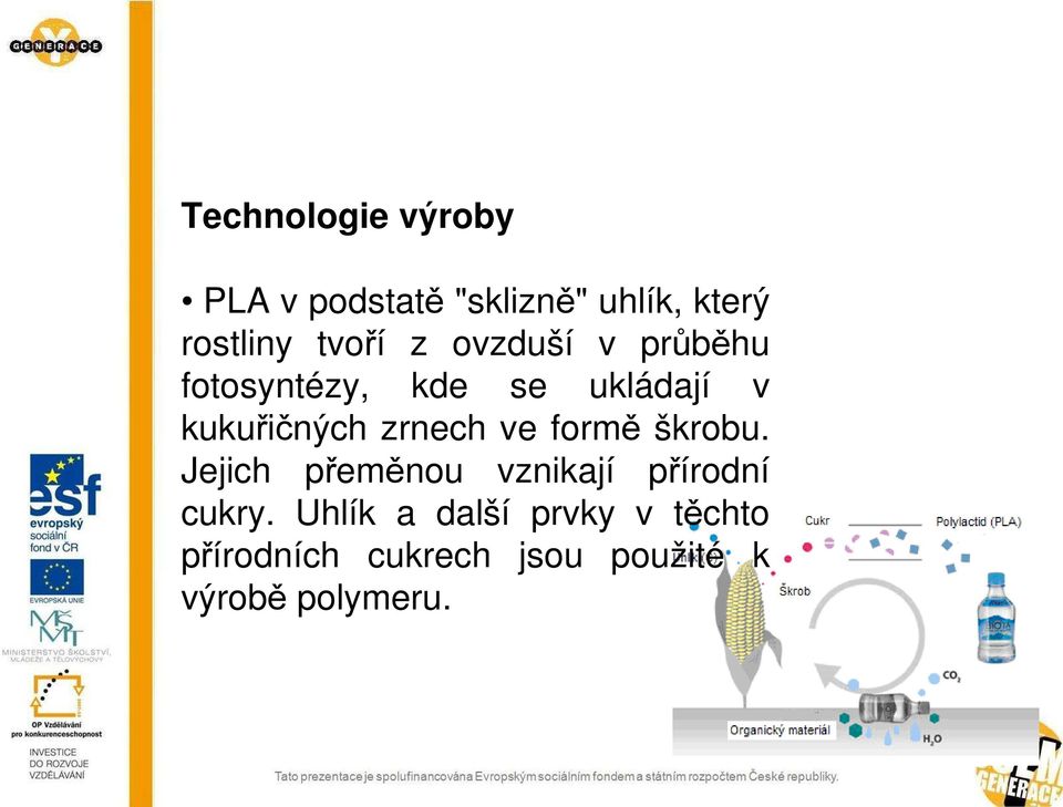 zrnech ve formě škrobu. Jejich přeměnou vznikají přírodní cukry.