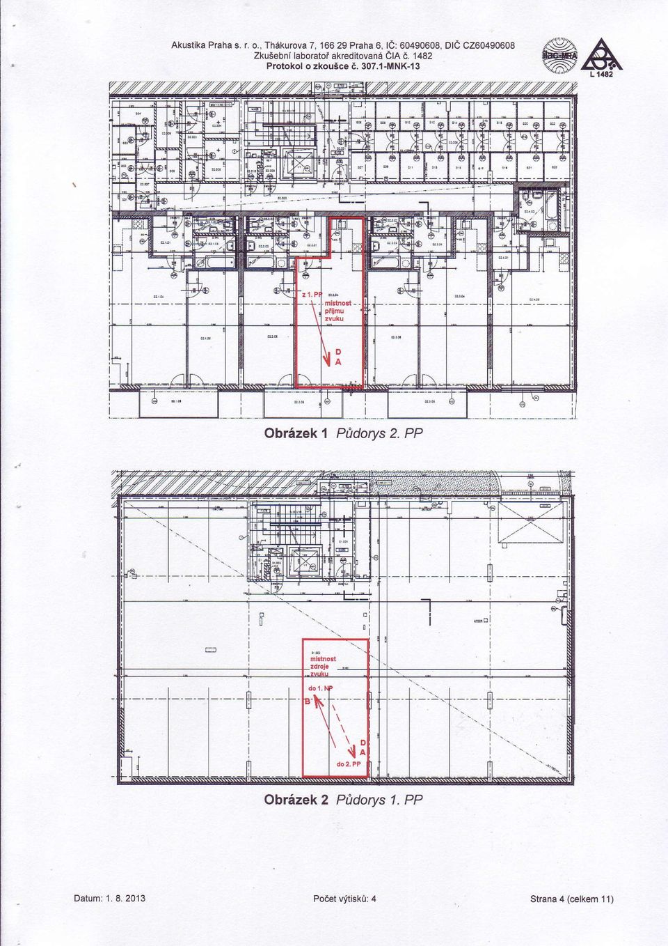 akreditovana CIA 6. 1482 Protokol o zkousce e. 307.