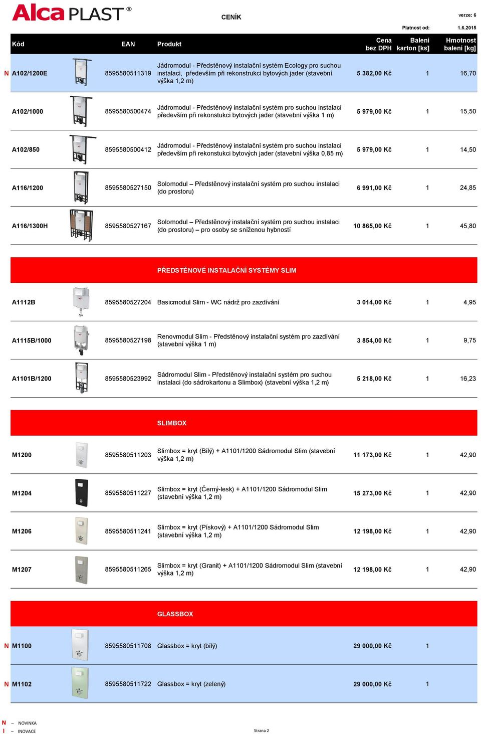 Předstěnový instalační systém pro suchou instalaci především při rekonstukci bytových jader (stavební výška 0,85 m) 5 979,00 Kč 1 14,50 A116/1200 8595580527150 Solomodul Předstěnový instalační systém