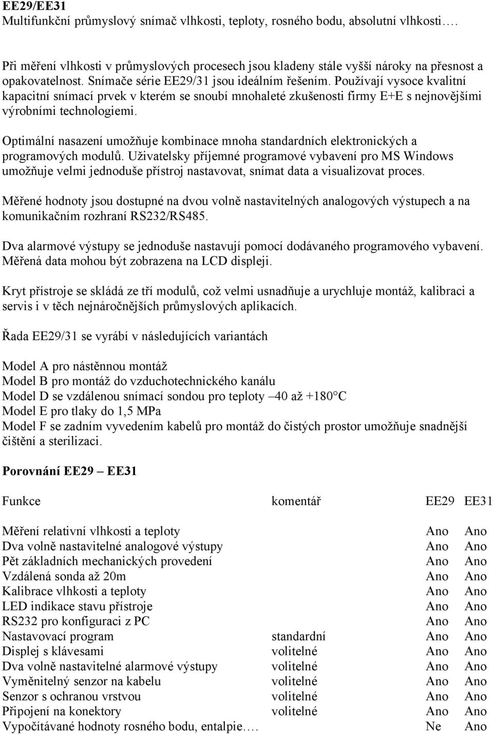 Optimální nasazení umožňuje kombinace mnoha standardních elektronických a programových modulů.