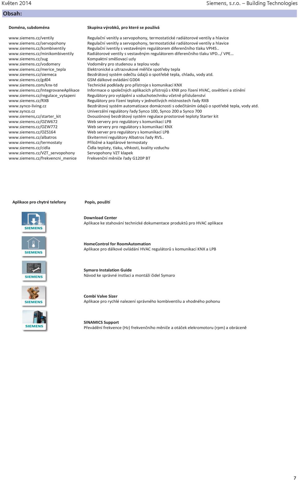 siemens.cz/kombiventily Regulační iventily s vestavěným regulátorem diferenčního tlaku VPI45.. www.siemens.cz/minikombiventily Radiátorové ventily s vestavěným regulátorem diferenčního tlaku VPD / VPE www.